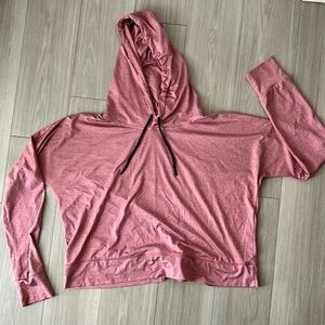 Pink oversized, boxy style athletic jacket